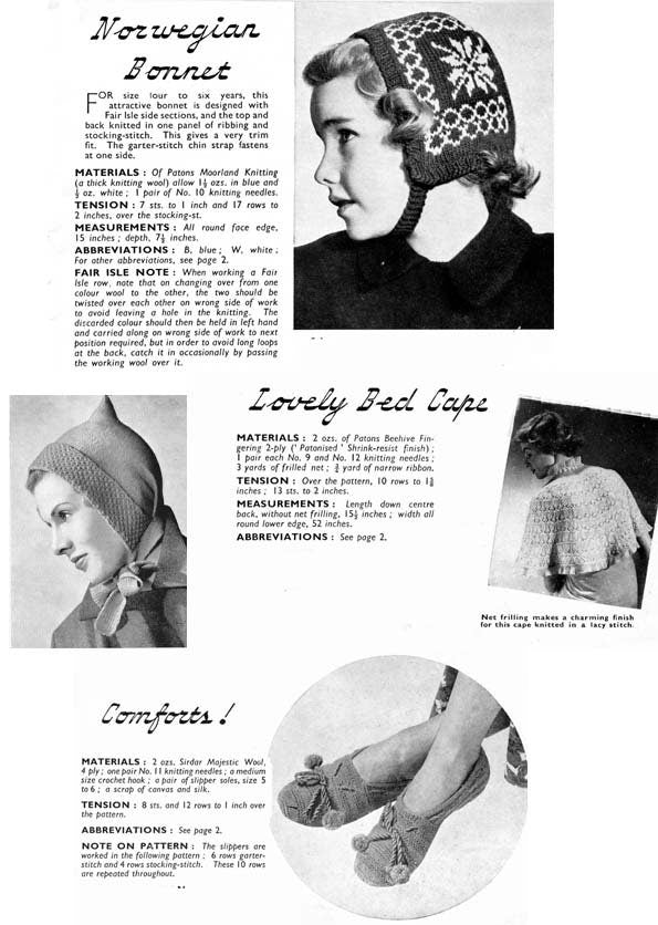 Two Ounce Woollies, Stash Buster, 2ply, 3ply & 4ply, 50s Knitting Pattern, Bestway 116