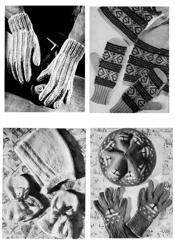 The Odd Ounce, Stash Busting, Hats, Mitts, Scarf, Cushion Cover, Tea Cosy, 2ply, 3ply &4ply, 40s Knitting Pattern, The Odd Ounce