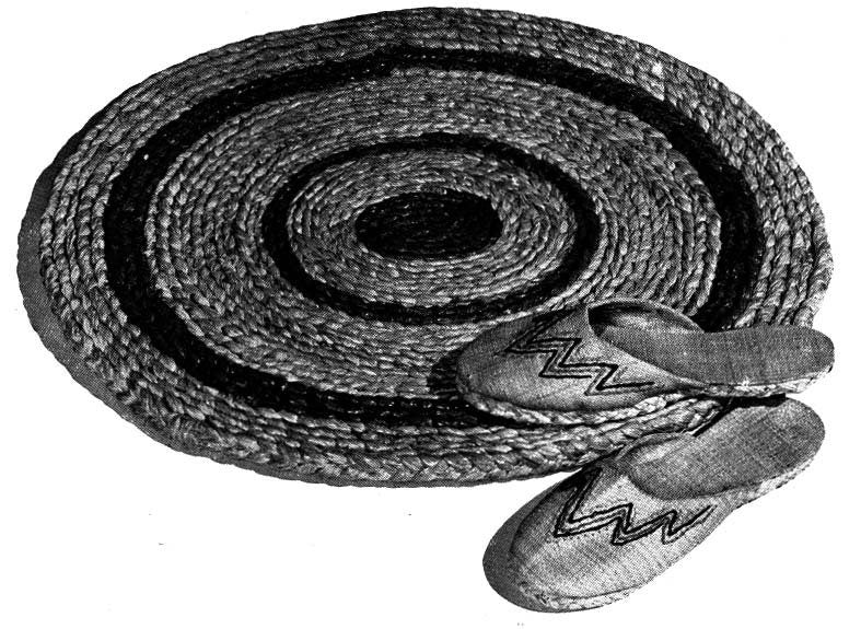 Made with Raffia, Bag, Belt, Hat, Sandals, Table Mats, Floor Mats, Slippers, 50s Patterns, Dryad Leaflet 137