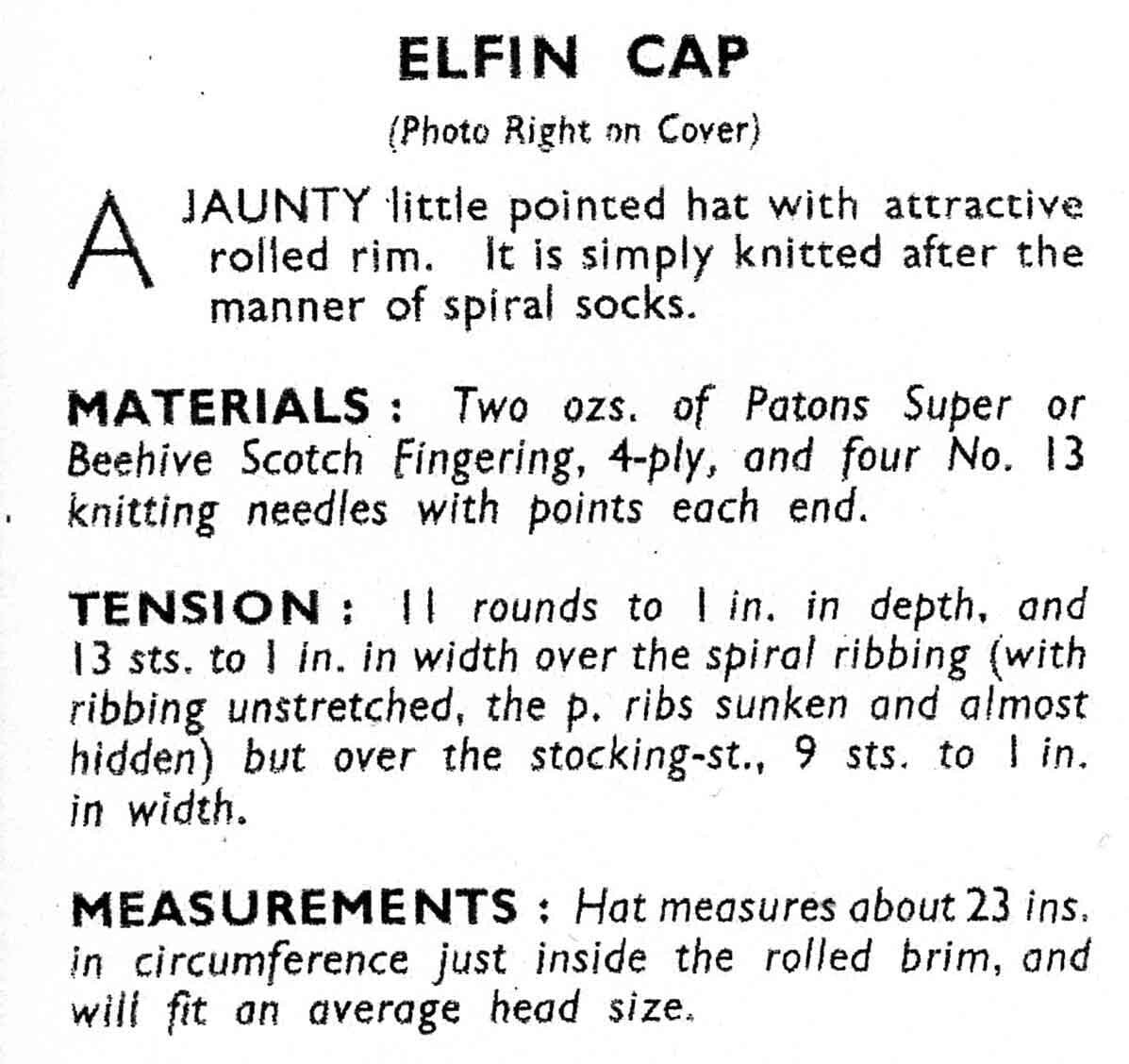 Ladies Pretty Caps / Hats in Three Styles, 3ply & 4ply, 40s Knitting and Crochet Pattern, Bestway 542