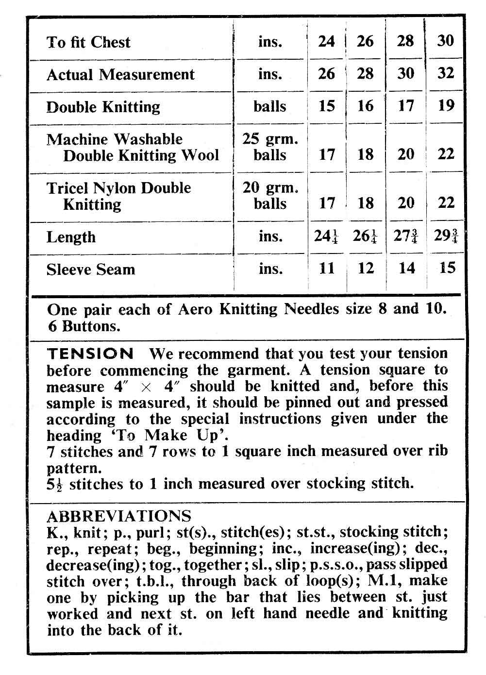 Girl's Coat, 24"-30" Chest, DK, 60s Knitting Pattern, Emu 6518