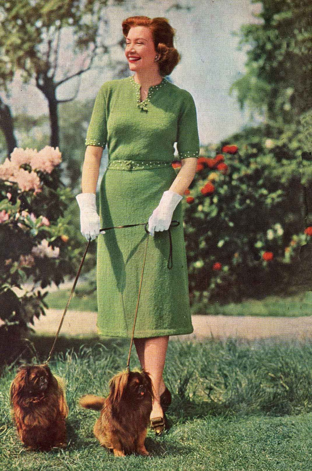 Ladies Larger Sizes 37"-44" Bust,Twin Set Jumper & Cardigan, Dress, Vests, Bedjacket, 50s Knitting Pattern, Stitchcraft 22