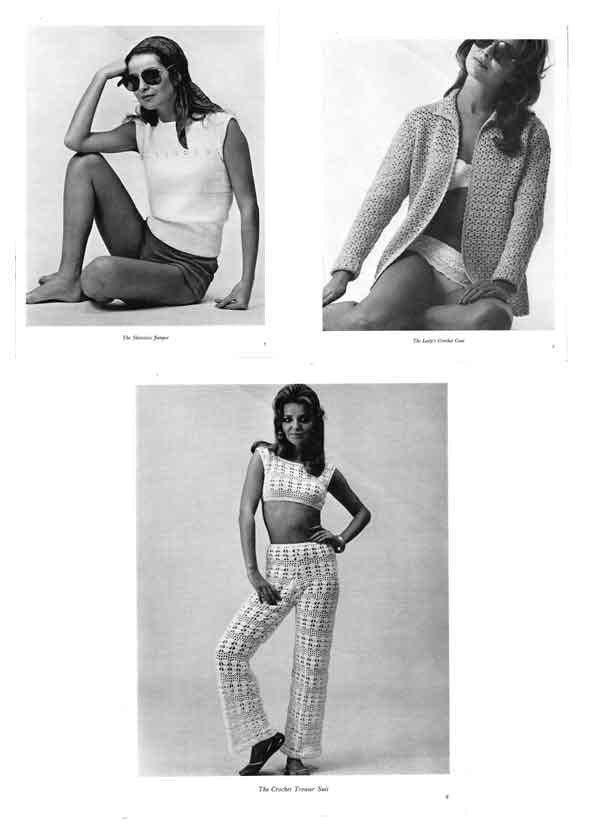 Ladies Dress, Jumper, Coat, Trouser Suit, Playsuit, Jumper Suit, DK, 26"-40" Bust, 70s Knitting & Crochet Pattern, Hayfield 19
