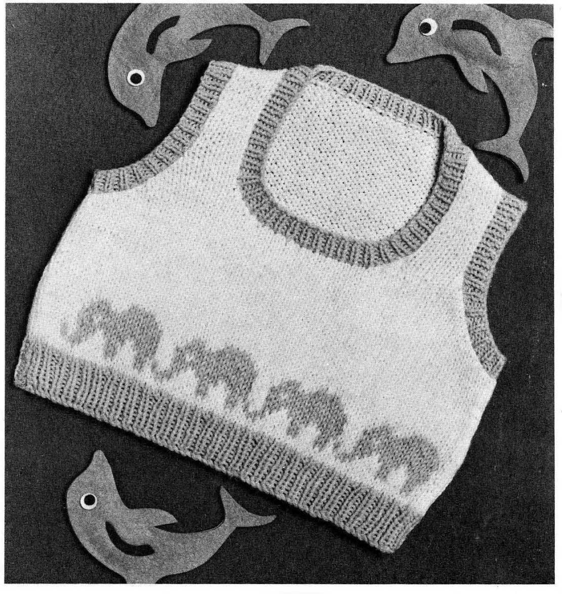 Children's Tank Tops in 2 Styles, 18"-23" Chest, 4ply, 80s Knitting Pattern, Patons 2355
