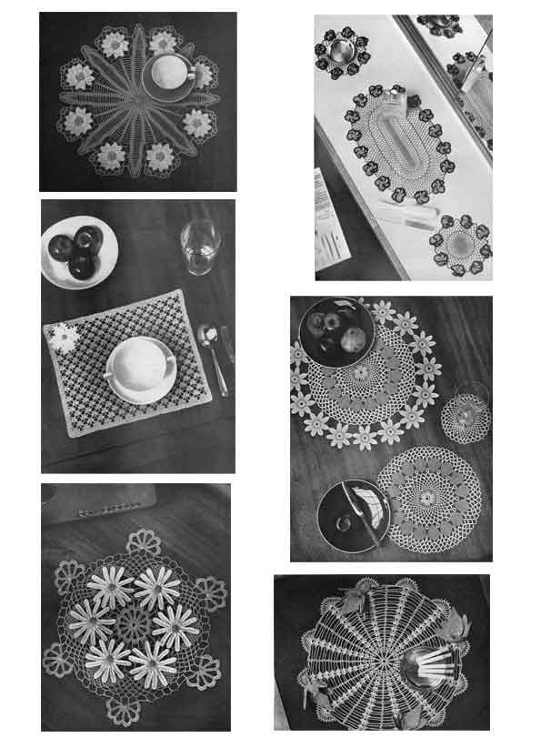 Flowers in Crochet, 9 Floral Designs, 60s Crochet Pattern, Coats 735
