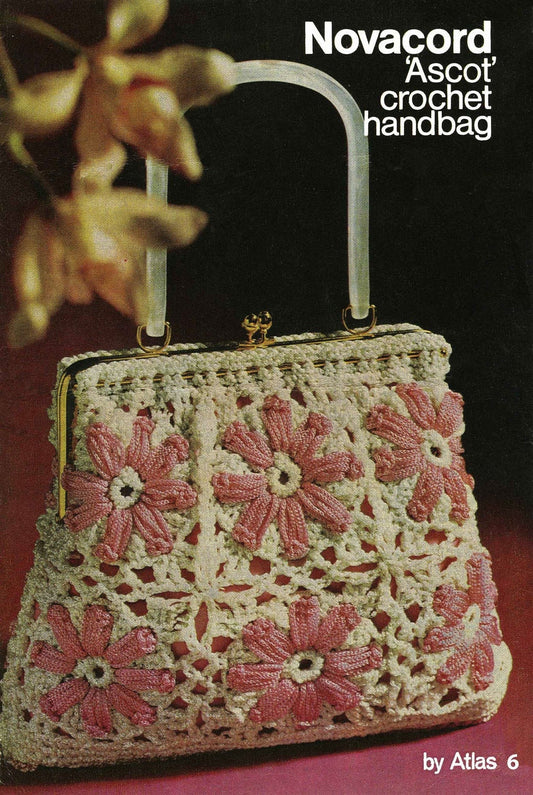 Ascot Crochet Handbag, 60s Crochet Pattern, Atlas Craft 6