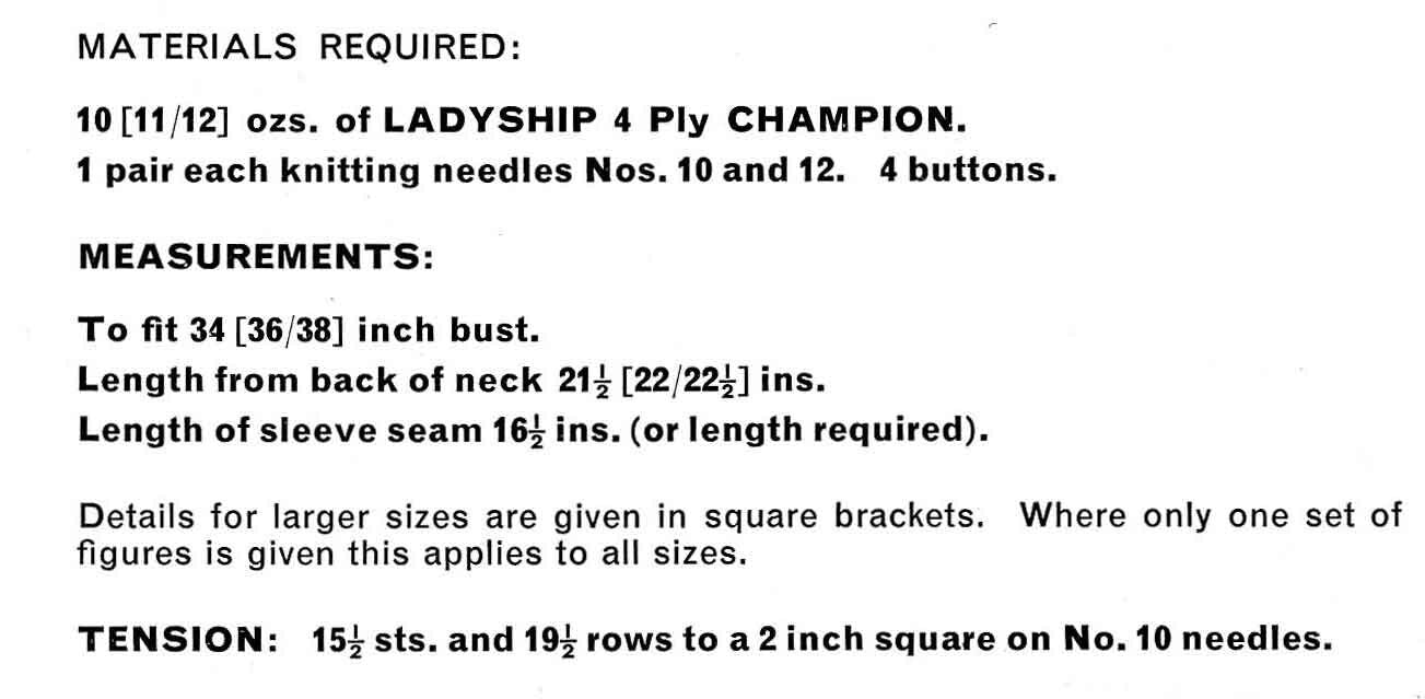 Ladies Sweater / Jumper, 34", 36", 38" Bust, 4ply, 70s Knitting Pattern, Ladyship 4393